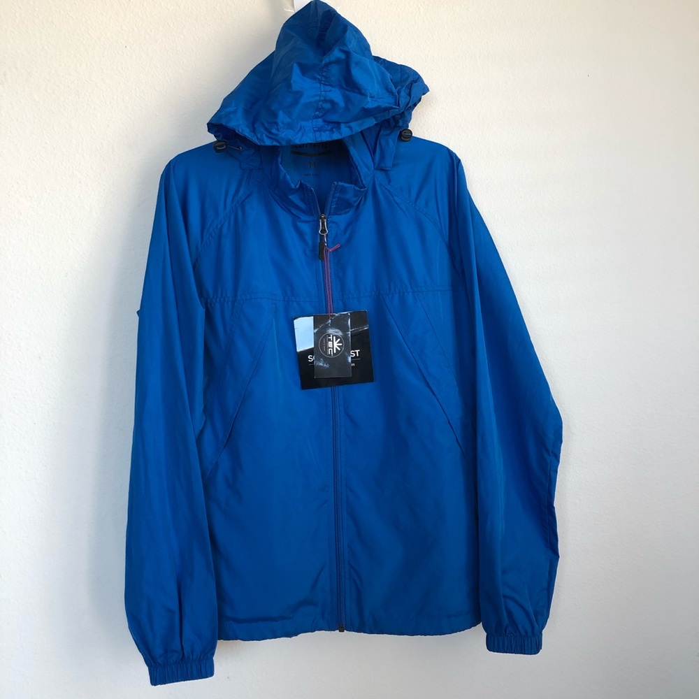 Scottevest Windbreaker 19 Pocket Hooded Zip Jacket